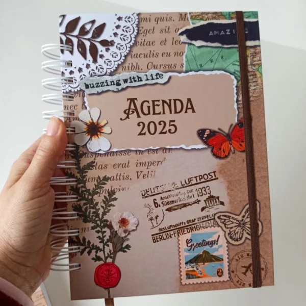 Agenda Personalizada 2025 Estilo Vintage