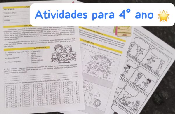 Atividade Ens. Religioso 4º ano