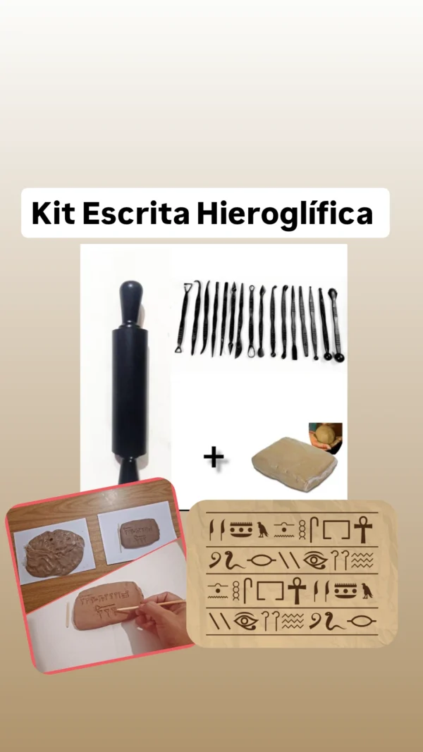 Kit escrita Hieroglífica para aula prática