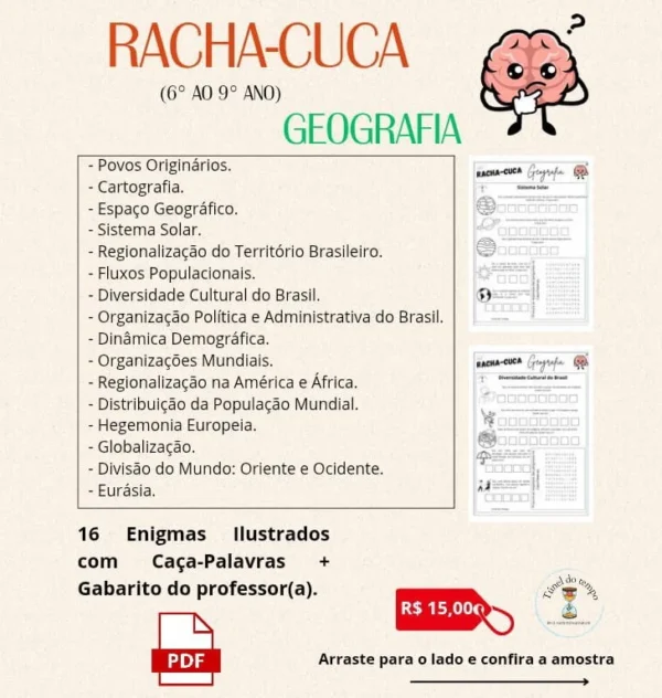 Racha-Cuca Geografia (6° ao 9° Ano)