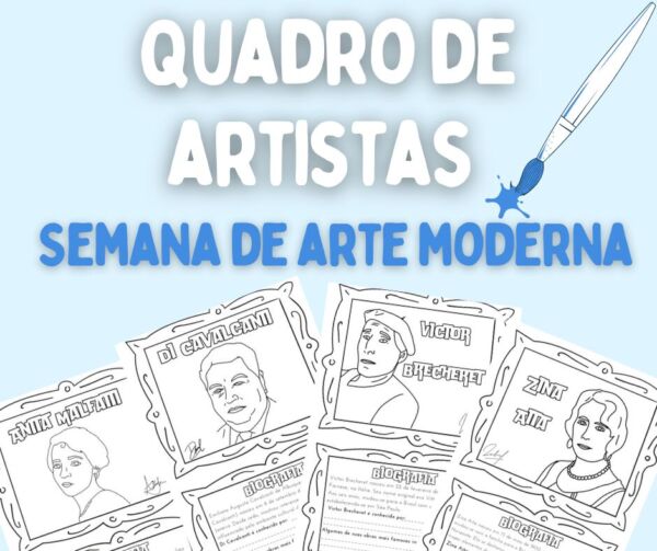 Quadro de artistas - Semana de Arte Moderna