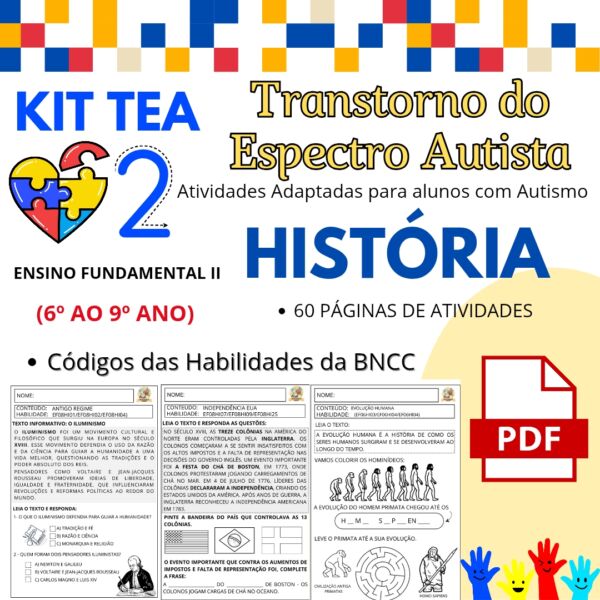 Atividades Autismo HISTÓRIA kit 02